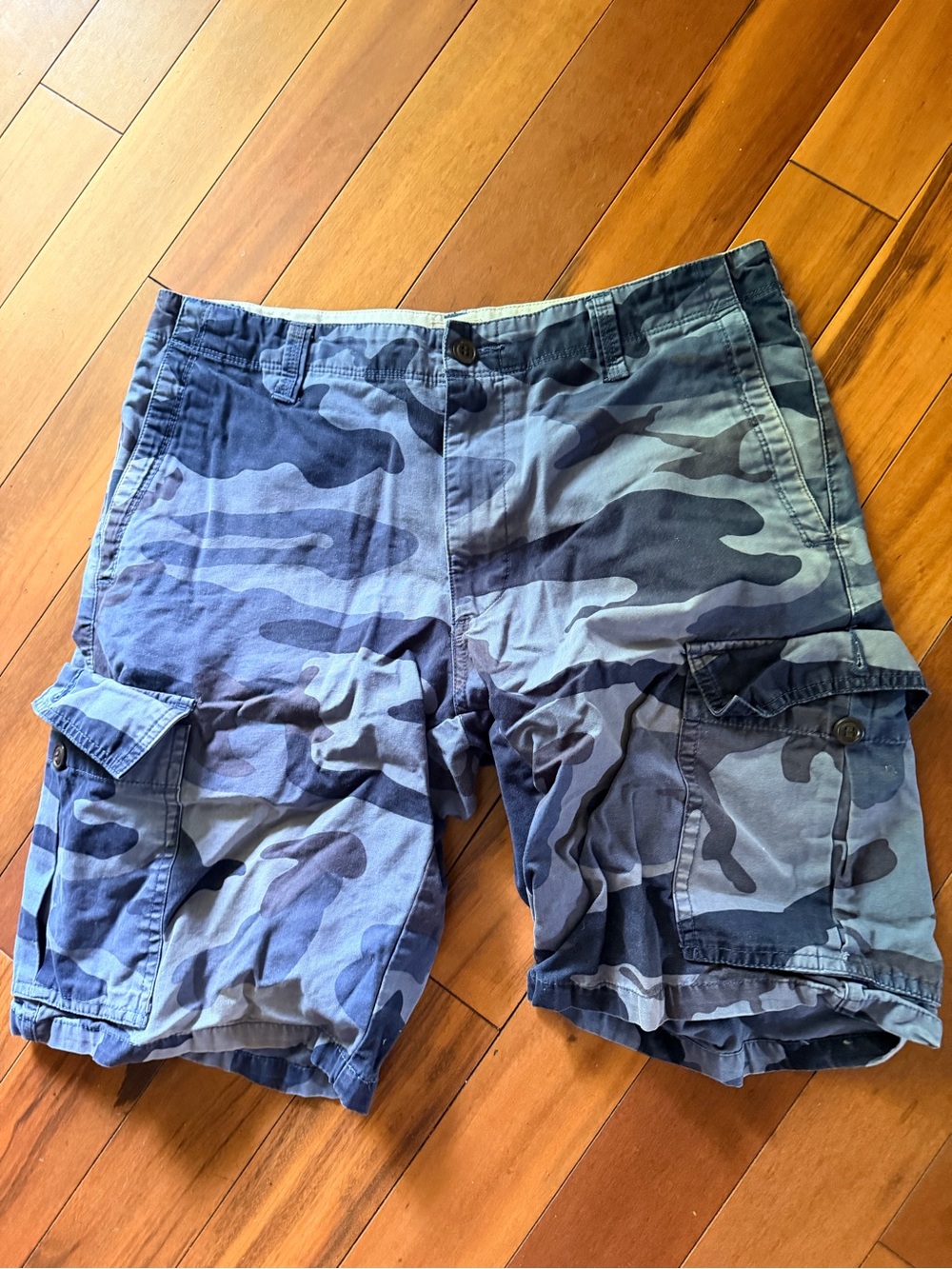 Dockers Blue Camo Cargo Shorts